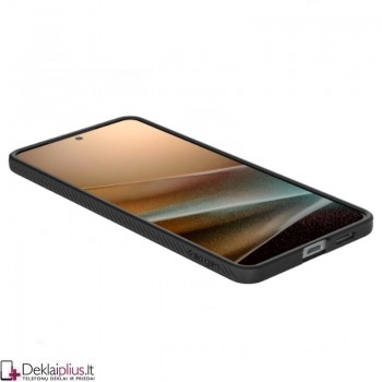 Spigen Liquid Air guminis dėklas - juodas (Samsung Galaxy S25 Edge)